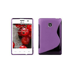 Cadorabo Coque LG L3 II (1. SIM) Etui en Mauve