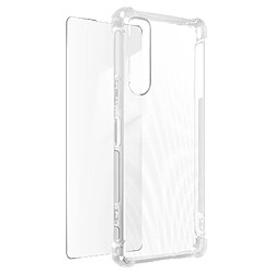 Avizar Pack Protection Sony Xperia 5 IV Coque Renforcée + Verre Trempé Transparent