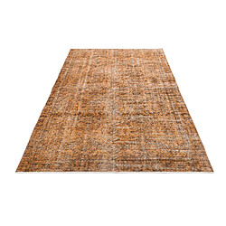 Avis Vidal Tapis de laine 259x155 brun Ultra Vintage