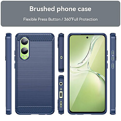 Htdmobiles Coque pour OnePlus Nord CE4 Lite 5G - housse etui silicone gel carbone + film ecran - BLEU FONCE