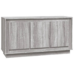 vidaXL Buffet sonoma gris 102x35x55 cm bois d'ingénierie