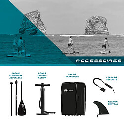 Avis Stand Up Paddle Gonflable FLOWER ROHE - 10'6'' (320cm) 30'' (76cm) 6'' (15cm) avec Pompe, Pagaie, Leash et Sac de transport