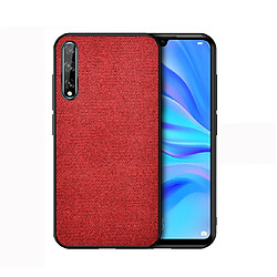 Wewoo Coque Pour Huawei Enjoy 10s Shockproof Cloth Texture PC + TPU Housse de protection rouge