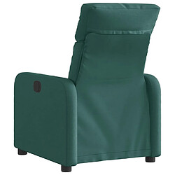 Acheter vidaXL Fauteuil inclinable électrique Vert foncé Tissu