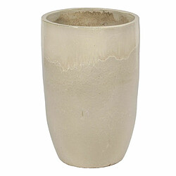 BigBuy Home Vase Crème Céramique 52 x 52 x 80 cm (2 Unités)