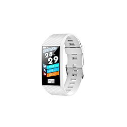 Moniteur de fréquence cardiaque Smart Watch Blue-Tooth Ecg Sport Podomètre Dt58 blanc