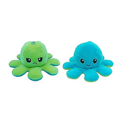 Universal Poupée pouce inversée mignonne - Expression double face, Bleu Toygreen réversible