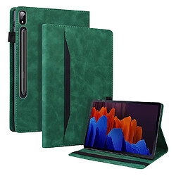 Etui en PU antichoc avec support vert pour votre Lenovo Tab P12 Pro 12.6 pouces