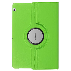 Avis Etui en PU support rotatif 360 degrés texture litchi tablette vert pour votre Huawei MediaPad T3 10