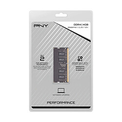 Mémoire RAM PNY MN4GSD42666 4 GB DDR4 2666 Mhz CL19 40 g 4 GB DDR4 2666 MHz CL19 SODIMM