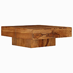 ComfortXL Table Basse 80x80x30 Cm Bois D'acacia Massif