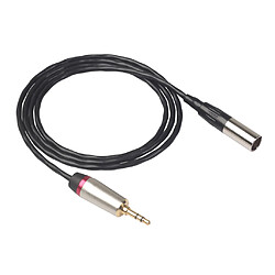 Avis Câble de connecteur audio de microphone de cordon de câble de mâle de 3.5mm à XLR mâle 2m