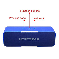 Avis Wewoo Mini enceinte Bluetooth bleu HOPESTAR H13 Mini Portable Lapin Sans Fil Haut-Parleur, Micro Intégré, Soutien AUX / Main Appel Gratuit / FM / TF