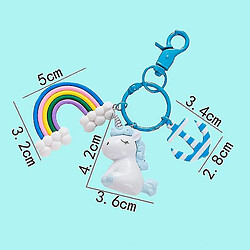 Universal Unicorn Key Pendant Course en peluche - Peluche, Licorne, Anchor, RainbowBlue pas cher