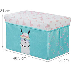 Helloshop26 Siège coffre tabouret caisse à jouet enfant avec motif bleu 13_0002521_2