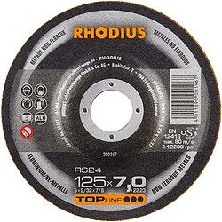 Disque de coupe RS24 125 x 7,0mm AluNE Rhodius(Par 25)