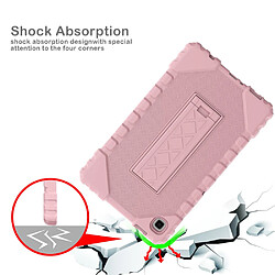 Coque en TPU + silicone avec béquille intégrée or rose pour votre Samsung Galaxy Tab A7 Lite 8.7 pouces T220/T225 (2021)