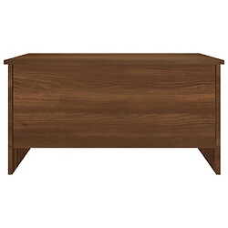 Avis vidaXL Table basse Chêne marron 80x55,5x41,5 cm Bois d'ingénierie