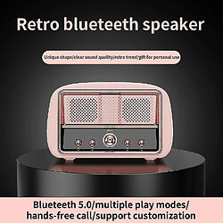 Universal Haut-parleur Bluetooth Mini TV Bluetooth haut-parleur Subwoofer Small Stelero haut-parleur stéréo (rose)