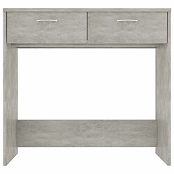 Avis Maison Chic Bureau,Table de travail pour chambre Gris béton 80x40x75 cm Aggloméré -GKD19828