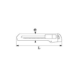 Cutter bimatière lame de 18 mm Sam Outillage 37830Z