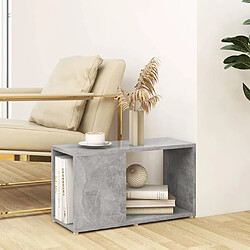 Avis Maison Chic Meuble TV scandinave - Banc TV pour salon Gris béton 60x24x32 cm Aggloméré -MN86805