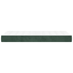 Avis Maison Chic Matelas de lit à ressorts ensachés, Matelas doux Vert foncé 100x200x20 cm -GKD73504