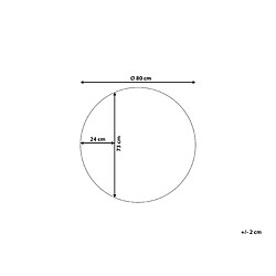 Avis Beliani Miroir CHARRON 80 cm Bleu