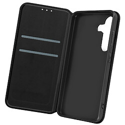 Avizar Étui pour Galaxy S24 Plus Porte-carte Support Vidéo Clapet Magnétique Noir