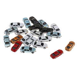 Avis 20pcs Modèle De Stationnement De Voiture Paysage Mise En Page Accessoires De Table De Sable 1: 200