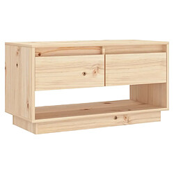 vidaXL Meuble TV 74x34x40 cm Bois de pin massif