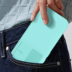 Acheter Avizar Coque pour Samsung Galaxy S23 FE Silicone Cache Caméra Coulissant Turquoise