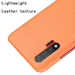 Acheter Wewoo Coque Pour Huawei Nova 6 5G Antichoc Crocodile Texture PC + PU Case Orange