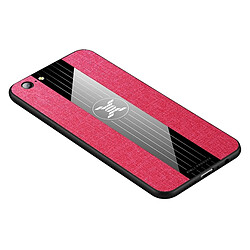 Wewoo Coque Souple Pour OPPO A57 XINLI Stitching Cloth Étui de protection antichoc TPU Rouge