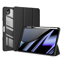 dux ducis toby armorouge flip smart coque pour oppo pad avec porte-stylet noir