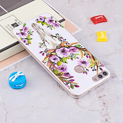 Avis Wewoo Coque pour Huawei Enjoy 7S / P Smart Noctilucent Fleur Cerf Motif TPU Étui Souple