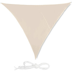 Helloshop26 Voile d'ombrage triangle 4 x 4 x 4 m beige 13_0002937_2