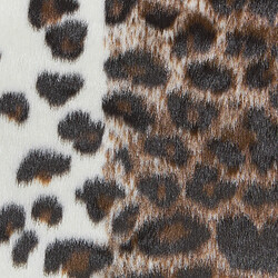 Acheter Beliani Tapis imitation peau de leopard 130 x 170 cm marron et blanc BOGONG