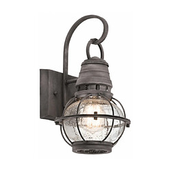 Elstead Lighting Applique murale extérieur Bridge Acier Zinc Matériau : Acier Coloris : Zinc Nombre d'ampoules : 1 Type d'ampoule : E27 Puissance max par ampoule (W) : 60 Ampoules incluses : Non IP : 44 Hauteur en Cm : 33.4 Largeur en Cm