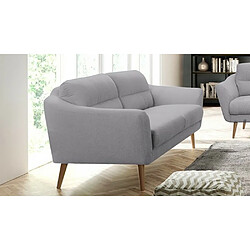 Acheter VENESETTI Canapé en tissu luxe 2 places, TRENDY gris clair