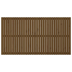 Avis vidaXL Tête de lit murale Marron miel 204x3x110 cm Bois massif de pin