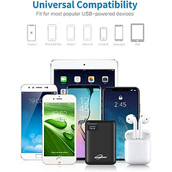 SANAG Mini Chargeur De Téléphone Portable 10000Mah Charge Rapide Station De Recharge 2,4 A Batterie Externe Double Ports Avec Écran Lcd Powerpack Compatible Avec Iphone Ipad Samsung Nintendo Et Tablettes pas cher