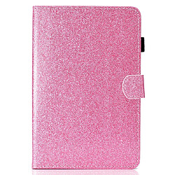 Wewoo Housse Étui Coque Pour iPad Mini 1/2/3/4/5 à rabat horizontal en cuir avec poudre de scintillement support et fente carte rose