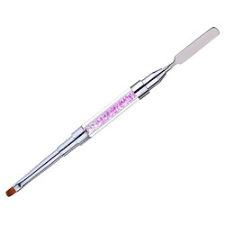 Poly Gel Brosse À Ongles Double Terminaison Poly Acrylique Gel UV Extension Builder Pourpre pas cher