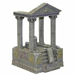 Eurovideo Vg Rosewood Décor pour Aquarium Temple en Ruines et Marches