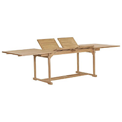 Acheter Maison Chic Mobilier de salle à manger d'extérieur,Meuble à dîner de jardin 9 pcs 180-280x100x75 cm Teck massif -GKD683460