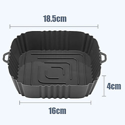 INF Récipient alimentaire en silicone pour friteuse 16 cm Grey