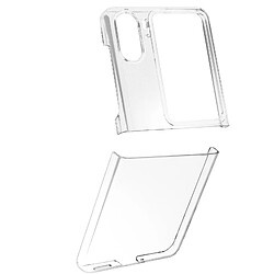 Avizar Coque pour Oppo Find N2 Flip Dos Rigide Coins Bumper Fine Légère Transparent