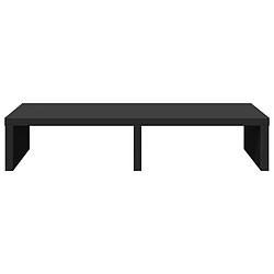 Avis vidaXL Support de moniteur noir 50x27x10 cm bois d'ingénierie