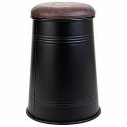 Acheter Tabouret Alexandra House Living Noir Polyuréthane Métal Contre-plaqué 27 x 27 x 47 cm